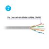 49444 - Metro de cable UTP CAT6, Bobina de 100m, gris, VOLTECK