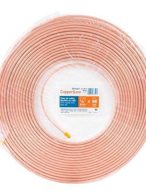 48155 - Rollo de 15m de tubo flexible de cobre 1/4', 1.7kg, FOSET