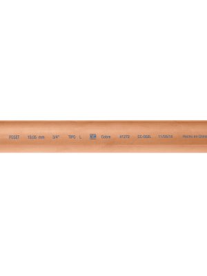 CC-002L.jpg 41272 - Tubo de 3/4' de cobre tipo 'L', de 3m, 1.9kg, FOSET