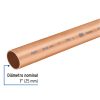 41273 - Tubo de 1' de cobre tipo 'L', de 3m, 2.9kg, FOSET