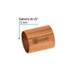 47643 - Cople de cobre 1/2', sin ranura, FOSET BASIC
