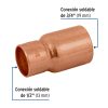 49756 - Reducción bushing de cobre 3/4 x 1/2', FOSET