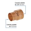 48868 - Reducción campana de cobre 1-1/4 x 1', FOSET