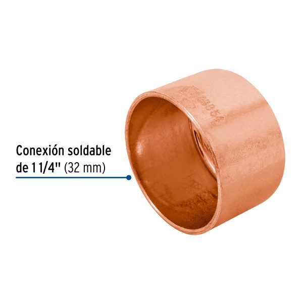 48854 - Tapón capa de cobre 1-1/4', FOSET