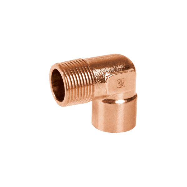 49648 - Codo 90° de cobre, rosca exterior 3/4', Foset