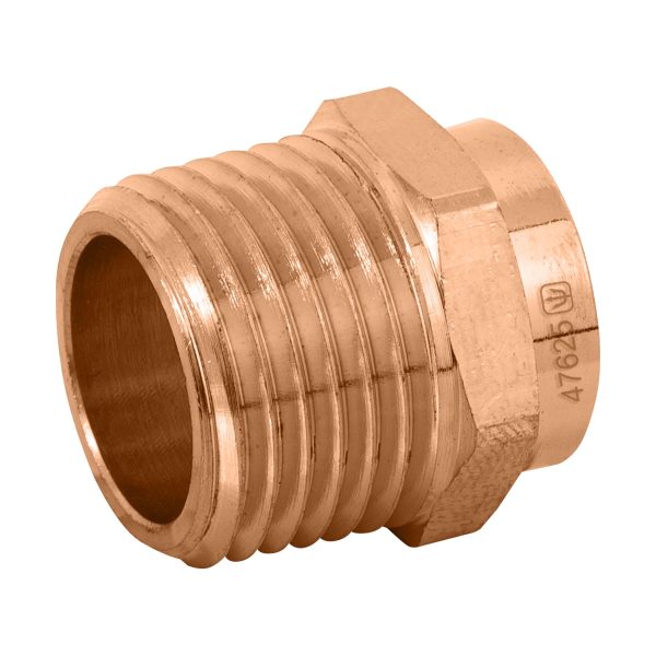 47625 - Conector de cobre de rosca exterior 1/2', Foset Basic