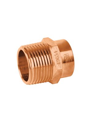 CC-612.jpg 49654 - Conector de cobre, rosca exterior 3/4', Foset