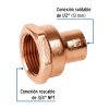 48880 - Conector reducido hembra 1/2 x 3/4', Foset