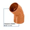 47634 - Codo 45° de cobre 1/2', FOSET BASIC