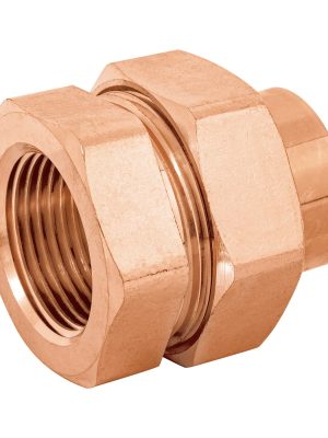 48884 - Tuerca unión latón cobrizado 1' rosca interior, Foset