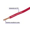 40214 - Rollo de 100 metros de cable THW CCA 12 AWG rojo, Basic