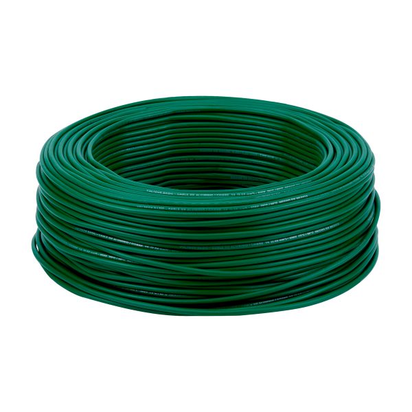 40219 - Rollo de 100 metros de cable THW CCA 14 AWG verde, Basic