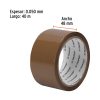 12550 - Cinta de empaque 48 mm x 40 m canela, Truper