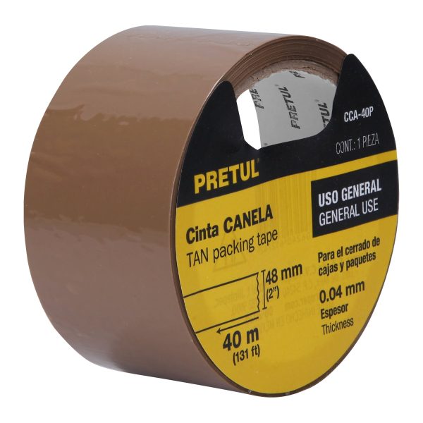 20524 - Cinta de empaque 48 mm x 40 m canela, Pretul