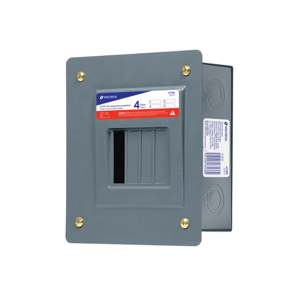 47196 - Centro de carga empotrable, 4 polos, Volteck