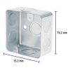 49071 - Caja cuadrada 3' x 3' reforzada, Volteck
