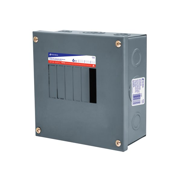 47332 - Centro de carga de sobreponer, 6 polos, Volteck