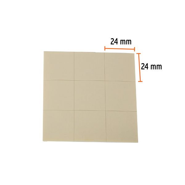 17290 - Blíster con 18 cuadros de montaje de 24 x 24 mm, Truper