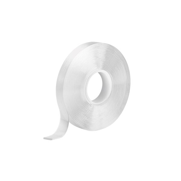 103223 - Cinta doble cara reutilizable, transparente 3mx10mm, Truper