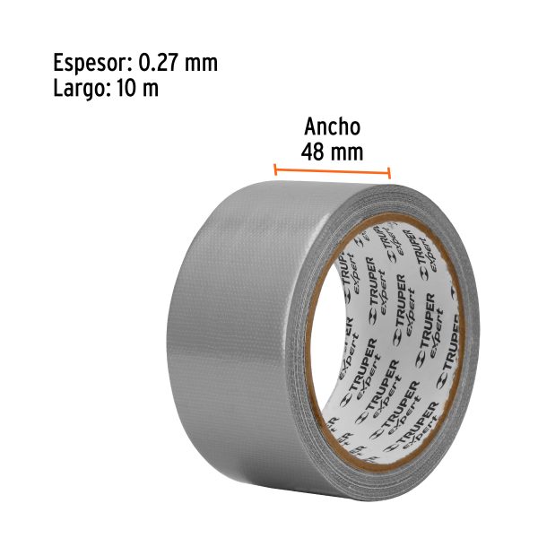 10932 - Cinta para ducto 10m x 48mm, espesor 0.27mm, Expert