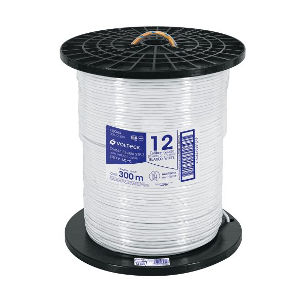 40044 - Metro de cordón dúplex flexible SPT 12 AWG en carrete 300 m