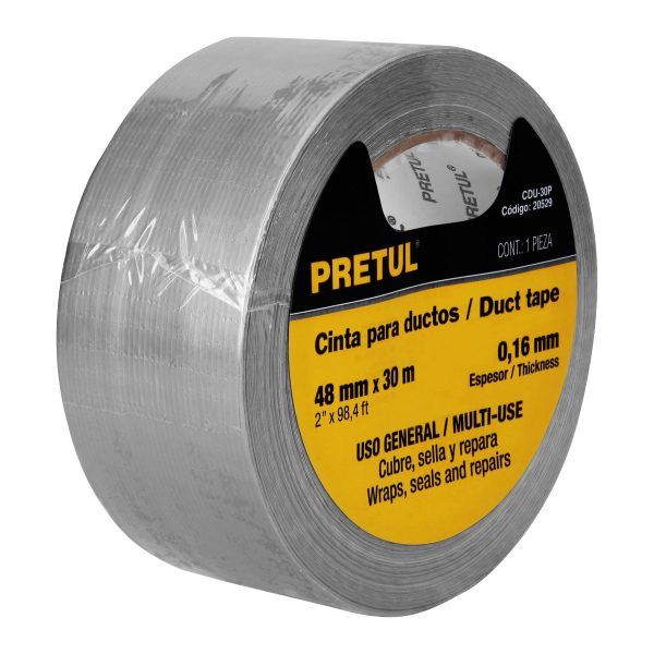 20529 - Cinta para ducto 30m x 48mm, espesor 0.16mm, Pretul