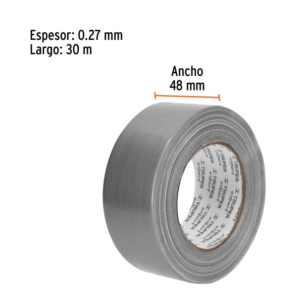 10933 - Cinta para ducto 30m x 48mm, espesor 0.27mm, Expert