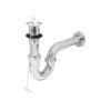 49335 - Céspol 1-1/4' c/contra, tapón y cadena, latón cromo,p/lavabo