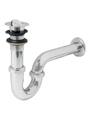 49337 - Céspol 1-1/4', contra tipo moneda, latón cromo, para lavabo