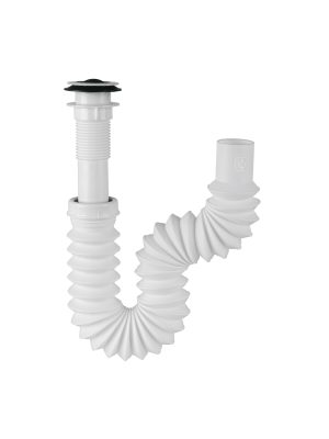 49365 - Céspol flexible 1-1/4', contra, polipropileno, para lavabo