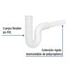 49947 - Céspol flexible 1-1/4' de PVC, con extensión, para lavabo