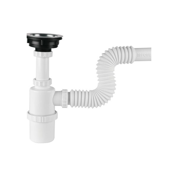 49506 - Céspol de bote con contracanasta de acero inox. p/fregadero