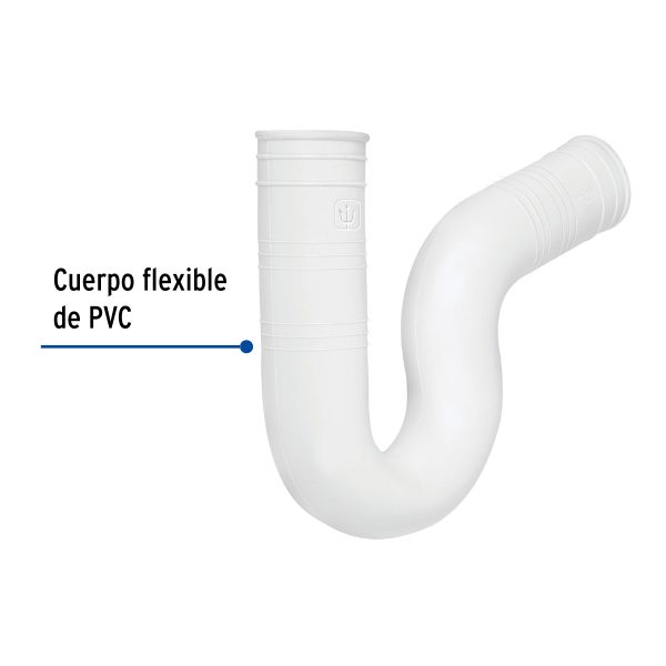 CE-294FC1.jpg 49946 - Céspol flexible 1-1/2' de PVC, para fregadero, Foset