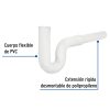 49948 - Céspol flexible 1-1/2' de PVC, con extensión, para fregadero