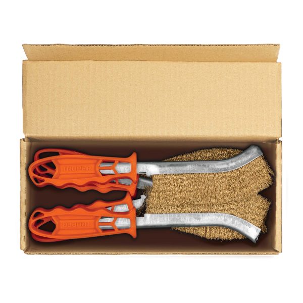 11540 - Cepillo curvo anti-chispa, alambre ondulado, Truper