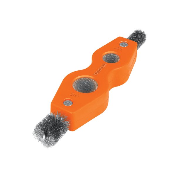 17110 - Cepillo limpiador de terminales de baterías, 4 en 1, Truper