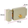 47976 - Cerradura electromecánica sin botón, izquierda, HERMEX
