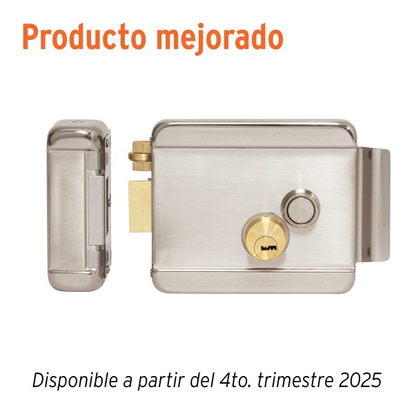 47977 - Cerradura electromecánica con botón, izquierda, HERMEX