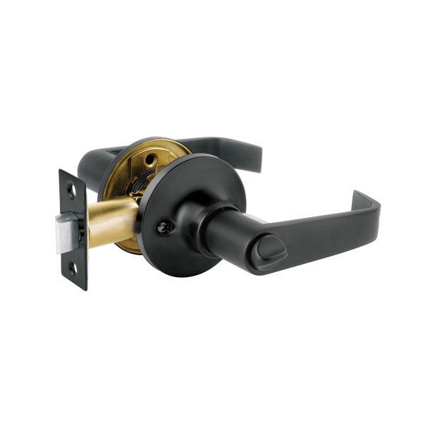 49429 - Cerradura manija 'Siena' p/baño, negro, cilindro latón