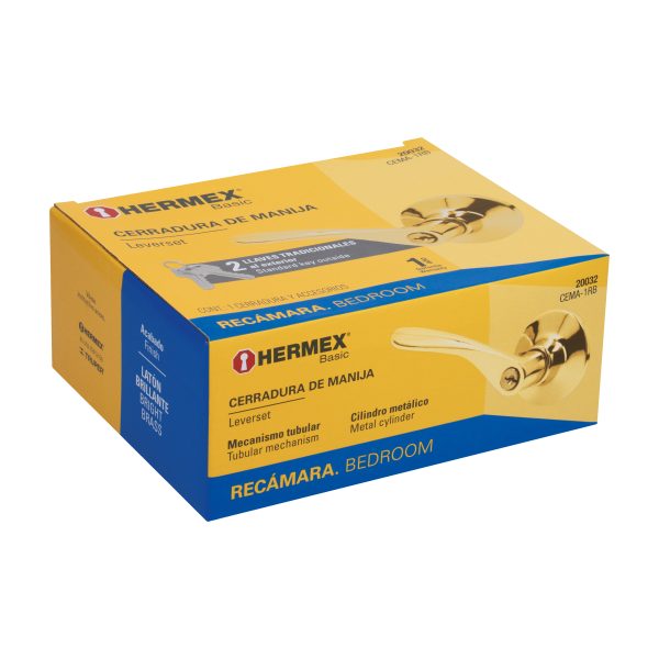 CEMA-1RBE1.jpg 20032 - Cerradura manija 'Milán' recámara latón brillante, cil metal