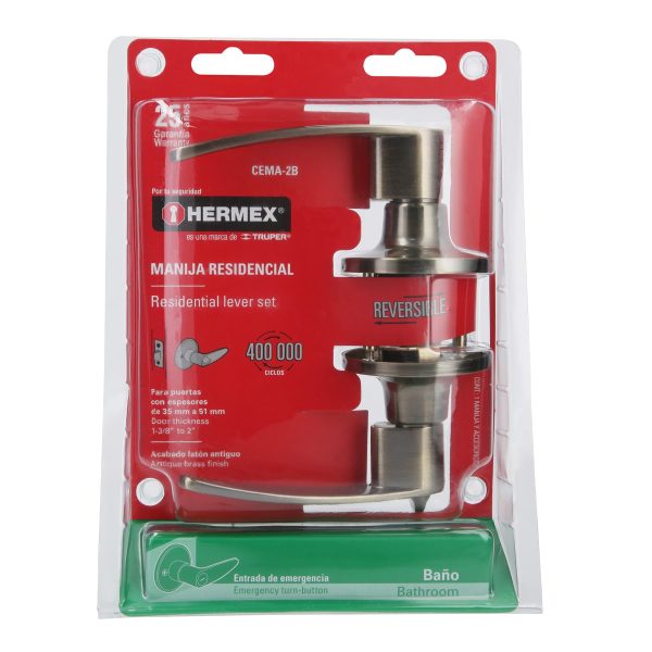 CEMA-2BE1.jpg 43660 - Cerradura manija 'Turín' p/baño latón antiguo, cil latón