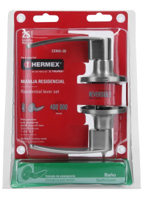 CEMA-3BE1.jpg 43653 - Cerradura manija 'Turín' p/baño cromo mate, cil latón