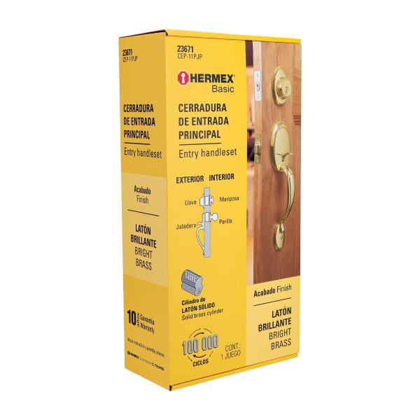 23671 - Jaladera y perilla, Berna llave-mariposa ,LB, BASIC