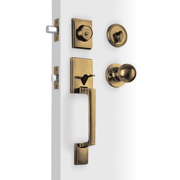 45228 - Jaladera y perilla, Porto llave-mariposa, LA, HERMEX