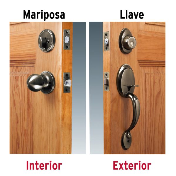 23673 - Jaladera y perilla, Berna llave-mariposa, LA, BASIC