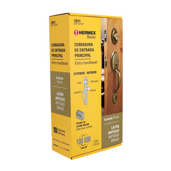 23673 - Jaladera y perilla, Berna llave-mariposa, LA, BASIC