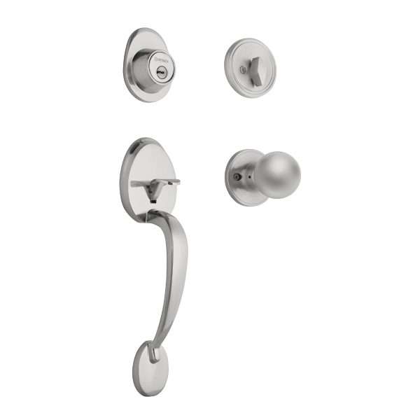 43025 - Jaladera y perilla, Lugo llave-mariposa, cromo mate, HERMEX