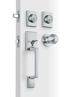 45279 - Jaladera y perilla Porto llave-llave, cromo mate, Hermex