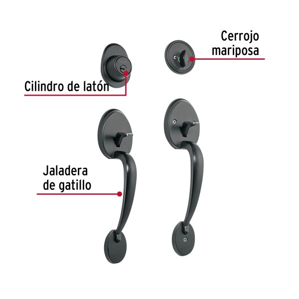 CEP-61JJFC2.jpg 48438 - Doble jaladera y perilla, Lugo mariposa, negro, HERMEX