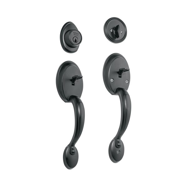 27240 - Doble jaladera y perilla, Berna mariposa, negro, BASIC